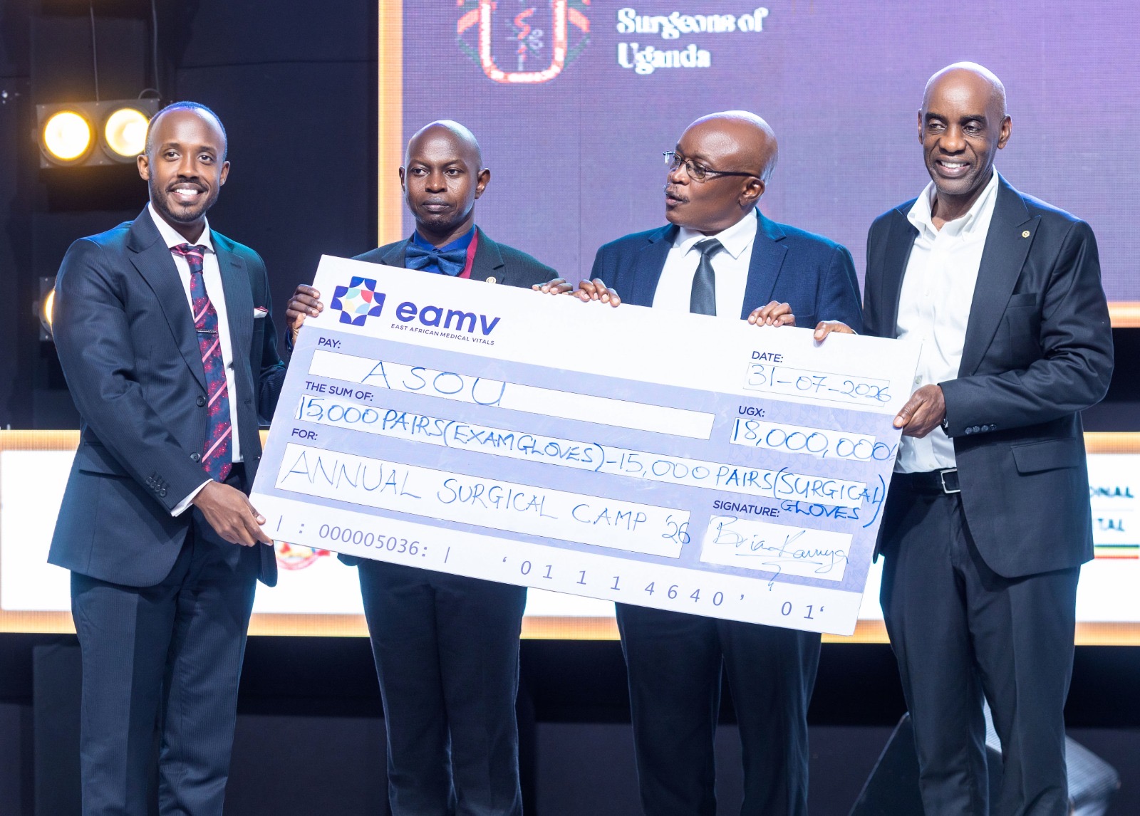 The East African medical vitals Commit 3,000 pairs of gloves to support surgeons of Uganda Annual Surgical Camp